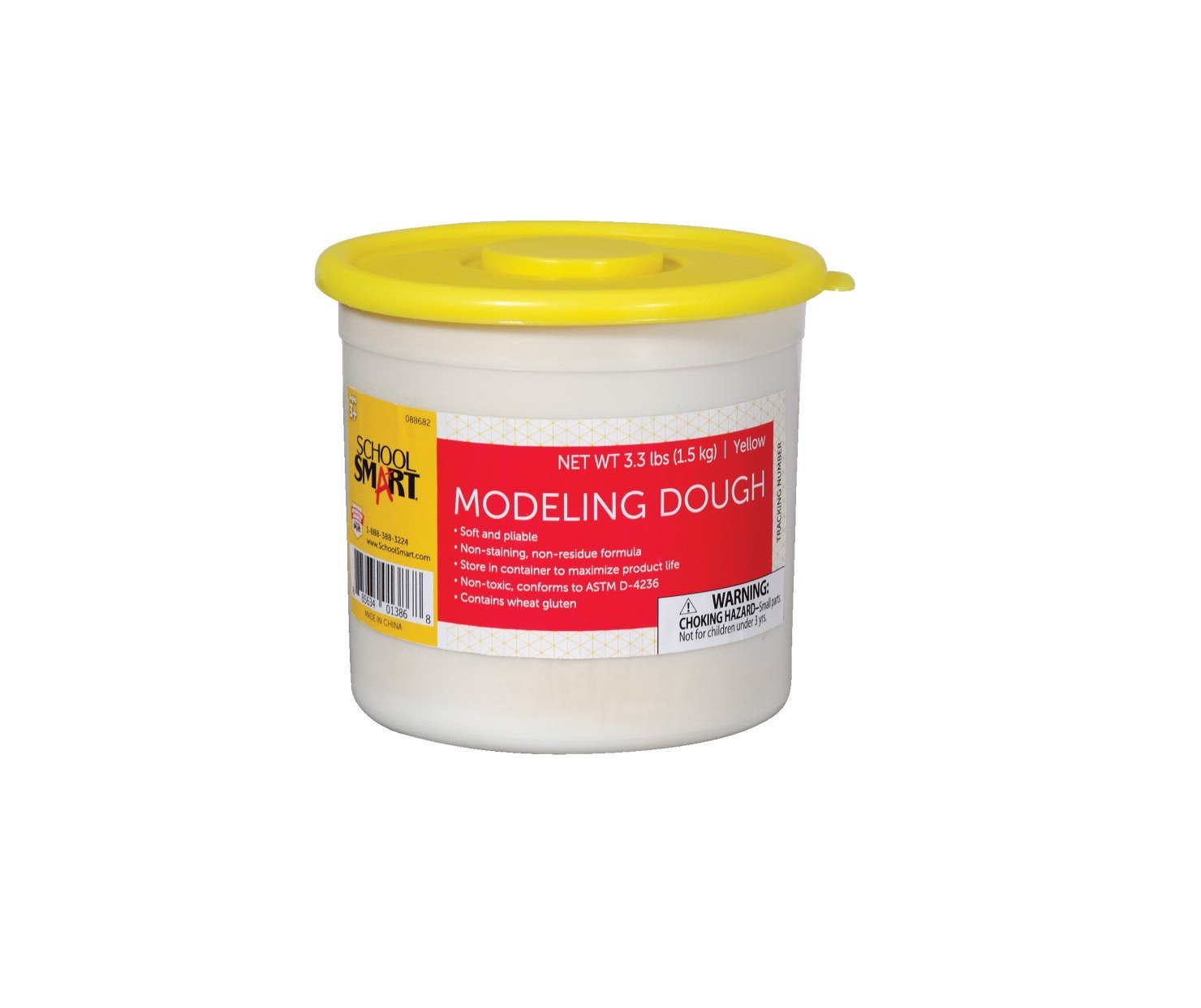 School Smart Non Toxic Modeling Dough - 3 1/3 pounds - Yellow