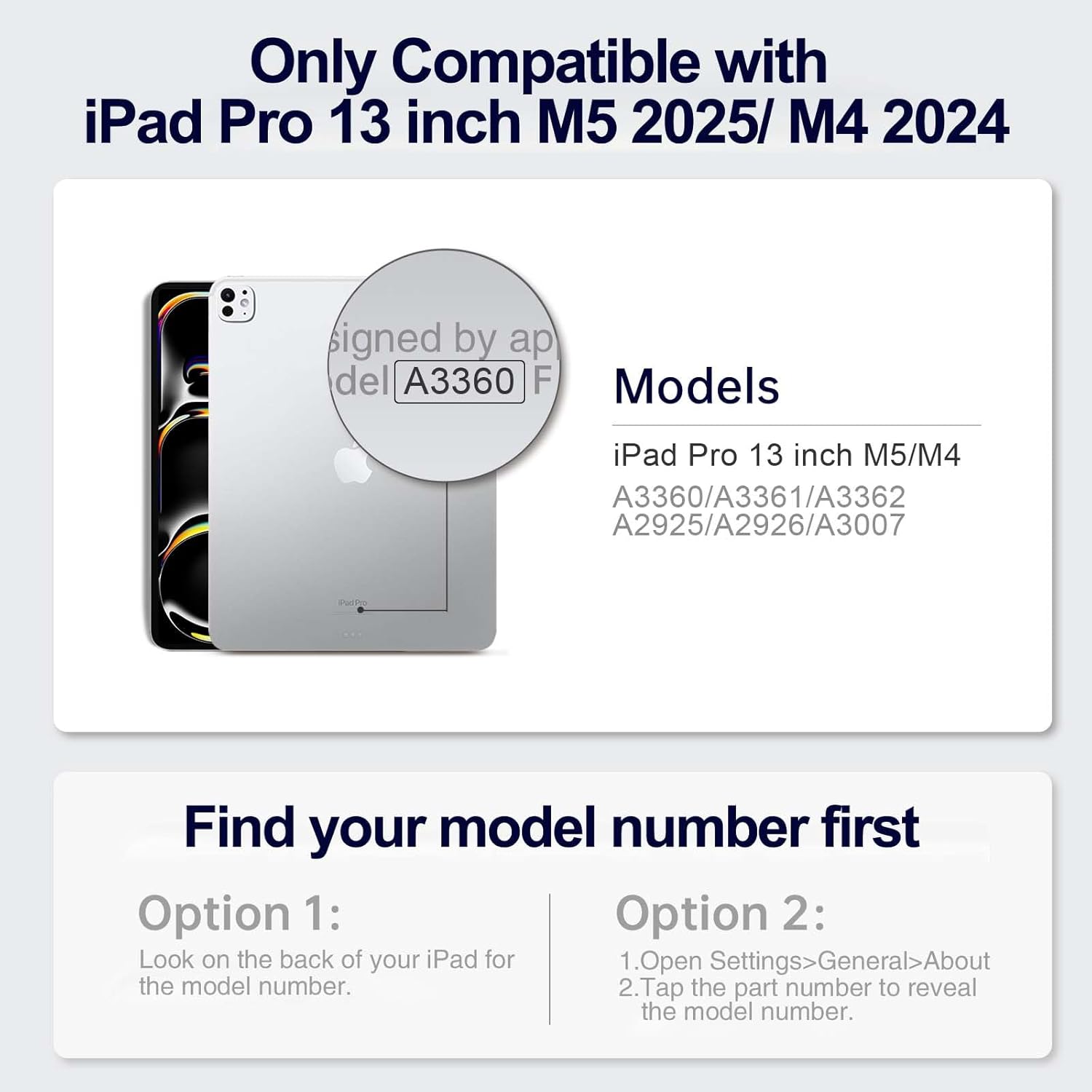 Handmade Case for iPad Pro 13 Inch (M5/M4) 2025/2024 with Pencil Holder Pocket,Magnetic Closure,Auto Sleep/Wake,Vegan Leather Folio Protective Cover,Multi Angles Stand,Brown - Image 2