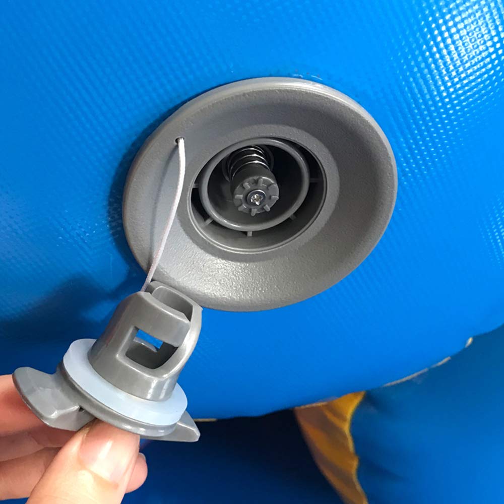 Halkey-Roberts(HR) Air Valve for Inflatable Boat Raft in Gray