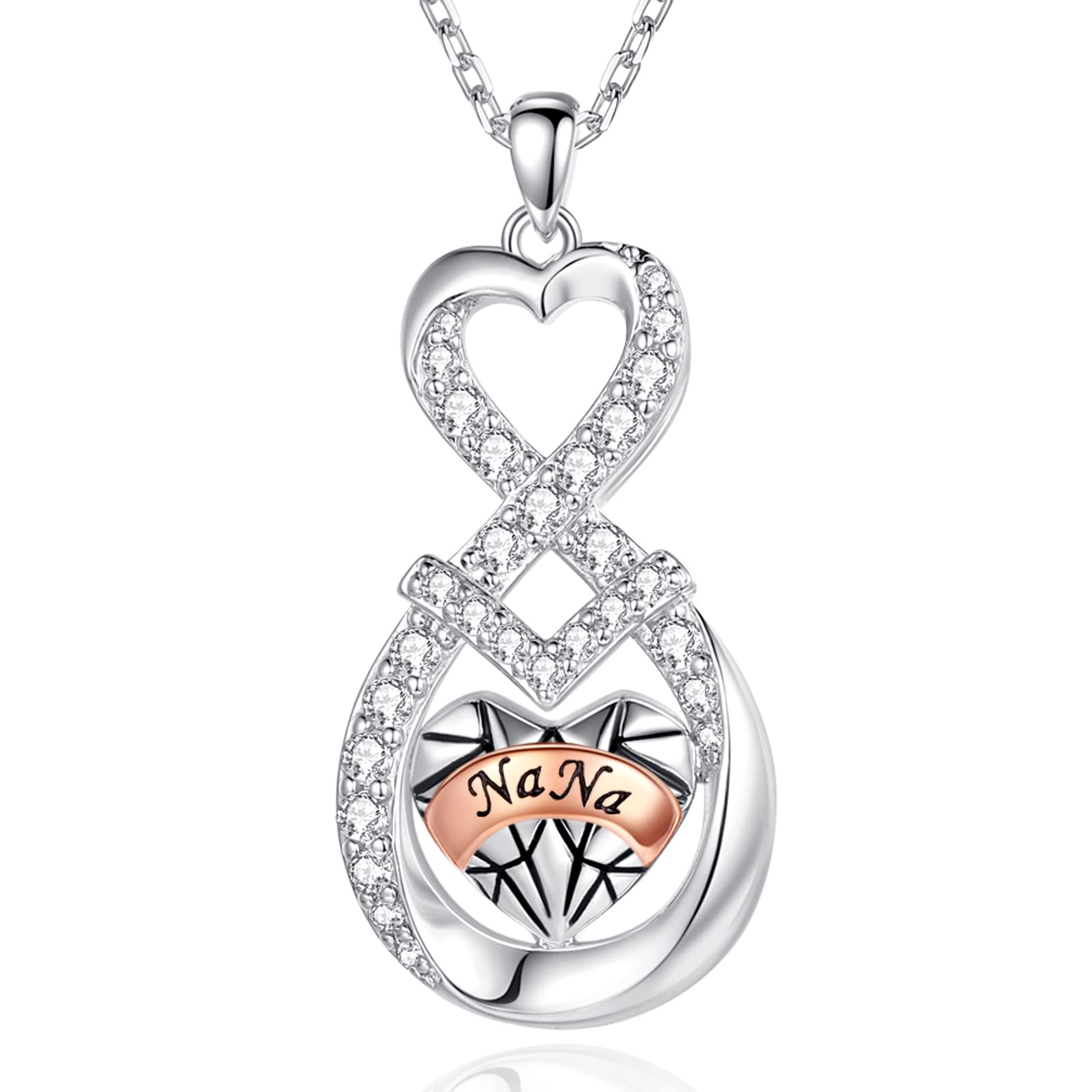 Infinity Heart Bonus Mom Daughter In Law Necklaces For Women