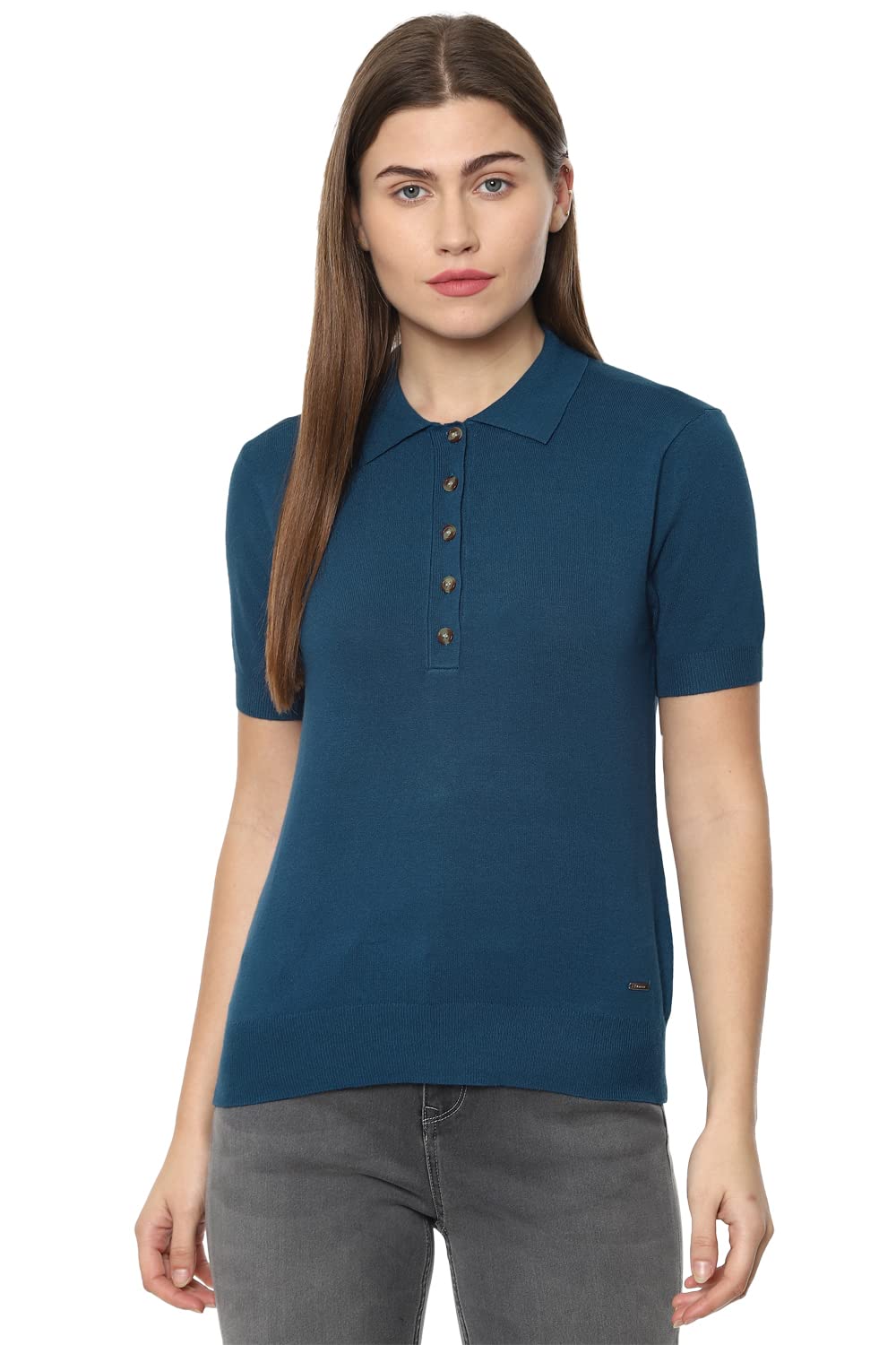van heusen Women's Regular Fit Polo Shirt-picture-14