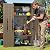 DWVO Outdoor Vertical Storage Shed with 4 Shelves, Waterproof Tall Plastic Storage Shed with 4 Adjustable Shelf, 30 cu. ft. Patio Tools Storage for Patio, Garden, Backyard, Deck, Brown