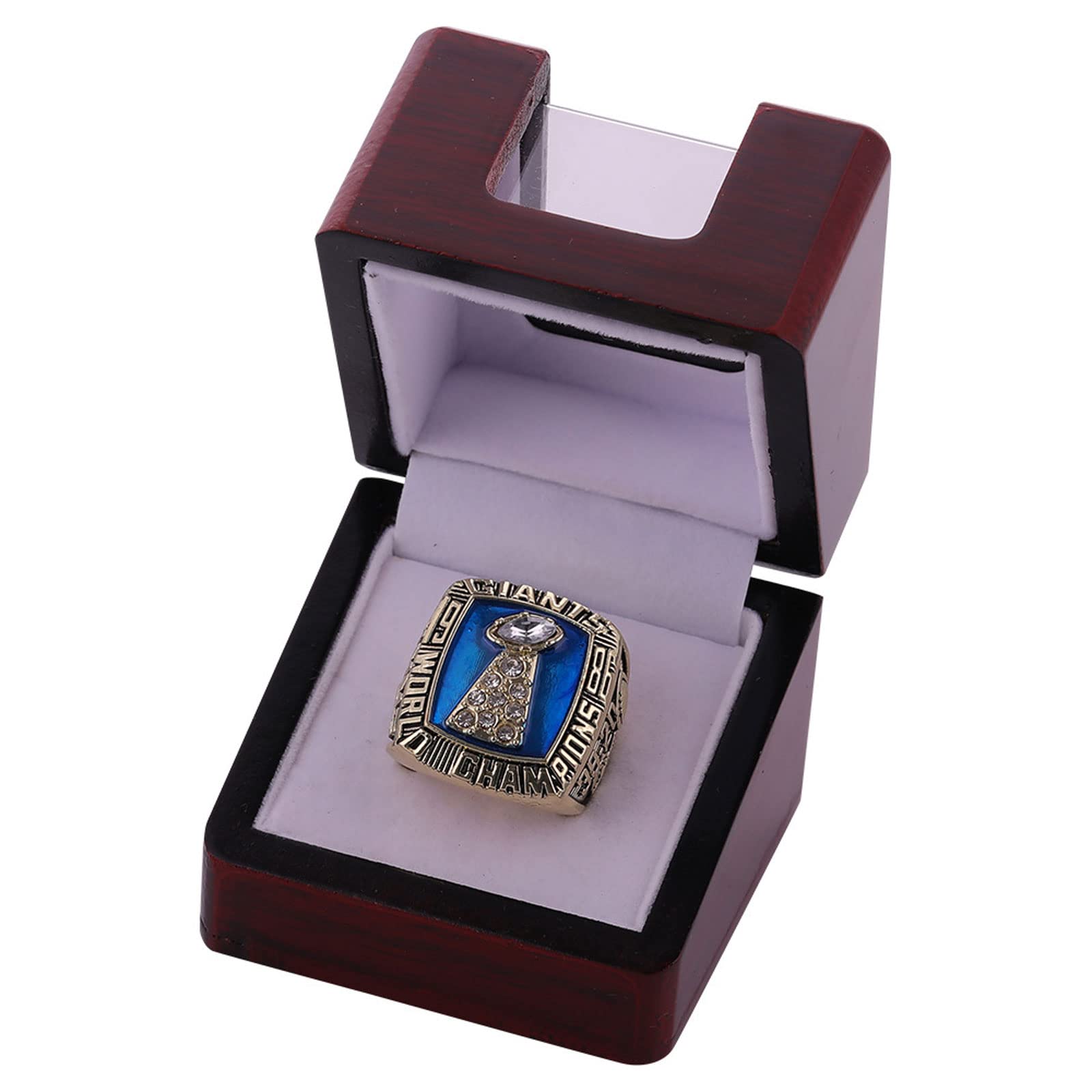 NVeeus All Previous Champion Ring Replica ，for Fans Friends and Family Birthday Collection Gift,with Display Box/1986 Gi