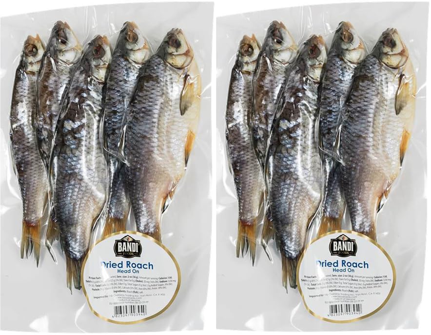 Bandi Dry Roach (Vobla) Fish 1lb per pack - Premium Quality, High-Protein Snack For All - 2 Pack