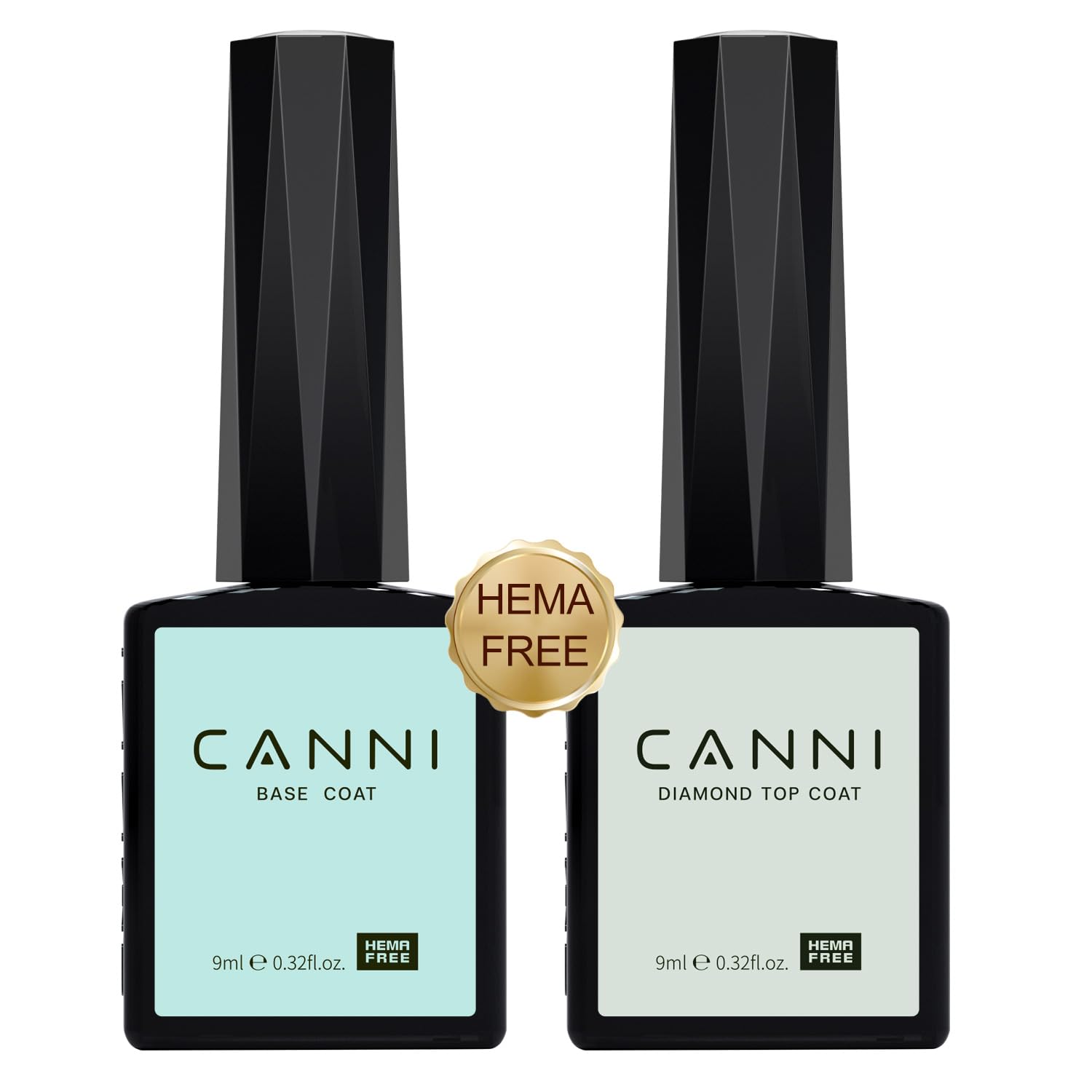CANNI Top Coat & Base Coat esmalte semipermanente base y top coat semipermanente Gel Nail Polish Gel semipermanente Kit de Esmalte de Uñas Gel Arte de Uñas