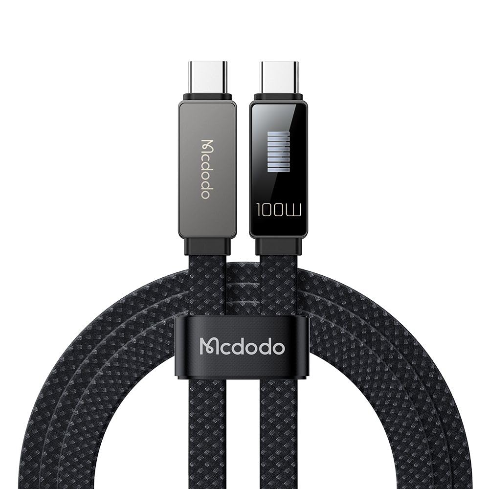 Mcdodo Ca-4470 100W Type-C To Type-C Hızlı Şarj Ve Data Aktarim Kablosu 1.2M, Siyah