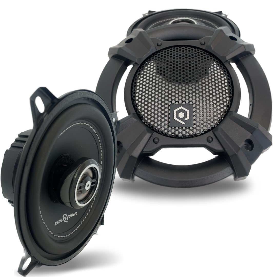 SOUND Q QUBEDHDS Series Coaxial Speakers Pair 2-Way (5.25") Car Audio Speakers 270W Max Power Watts Rating Pair High Output Premium Speakers Full Range
