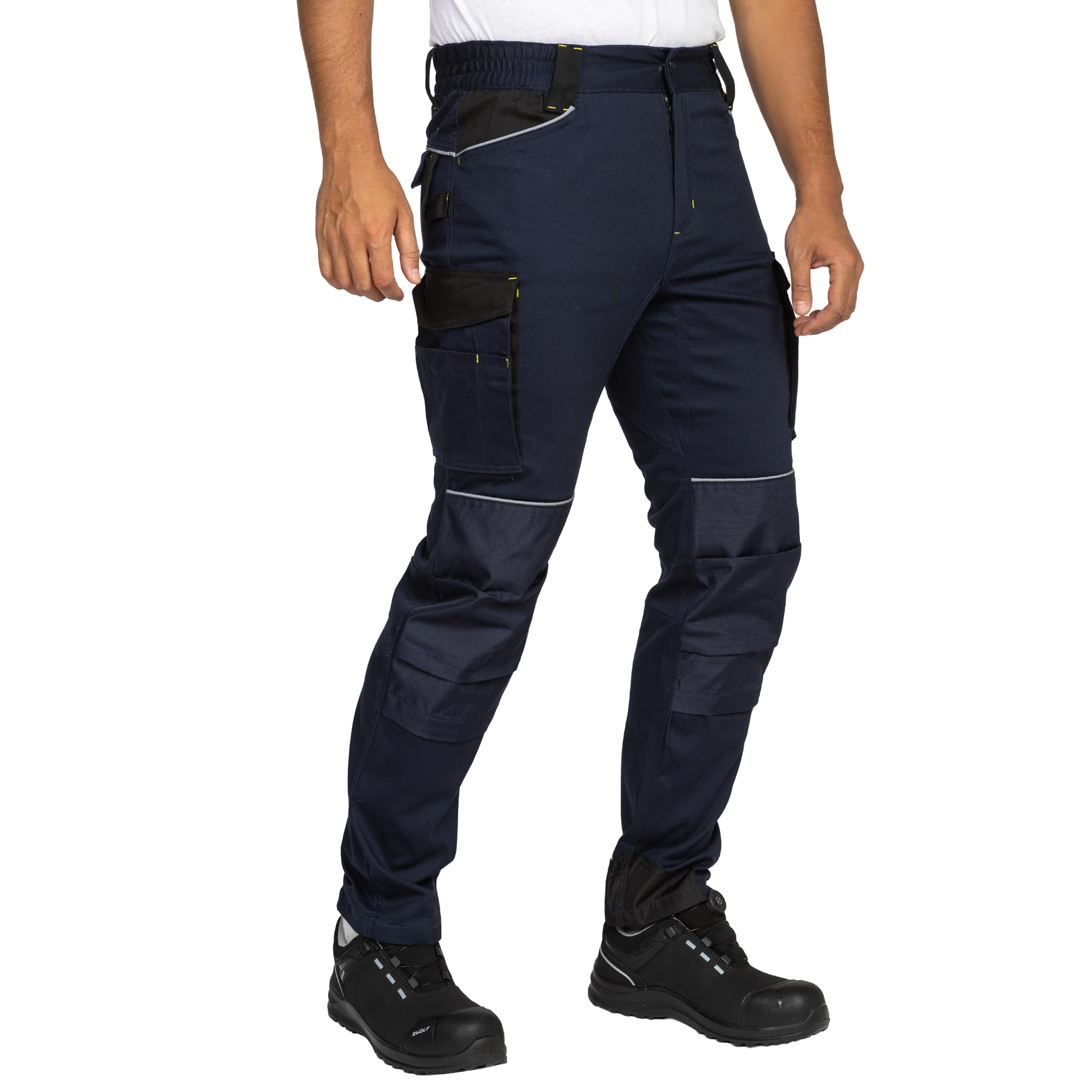 BWOLF Daytona Pantalon de Travail Homme Stretch Pantalon Travail Homme - Coton - Élasthanne - Nombreuses Poches