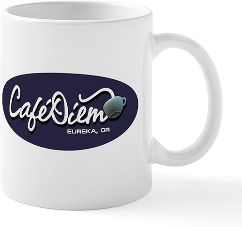CafePress Cafe Diem - Taza de cerámica para café, 11 oz (11.0 fl oz)