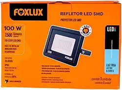 Refletor LED Foxlux 100W 6500K Bivolt IP65 Para Iluminação Externa