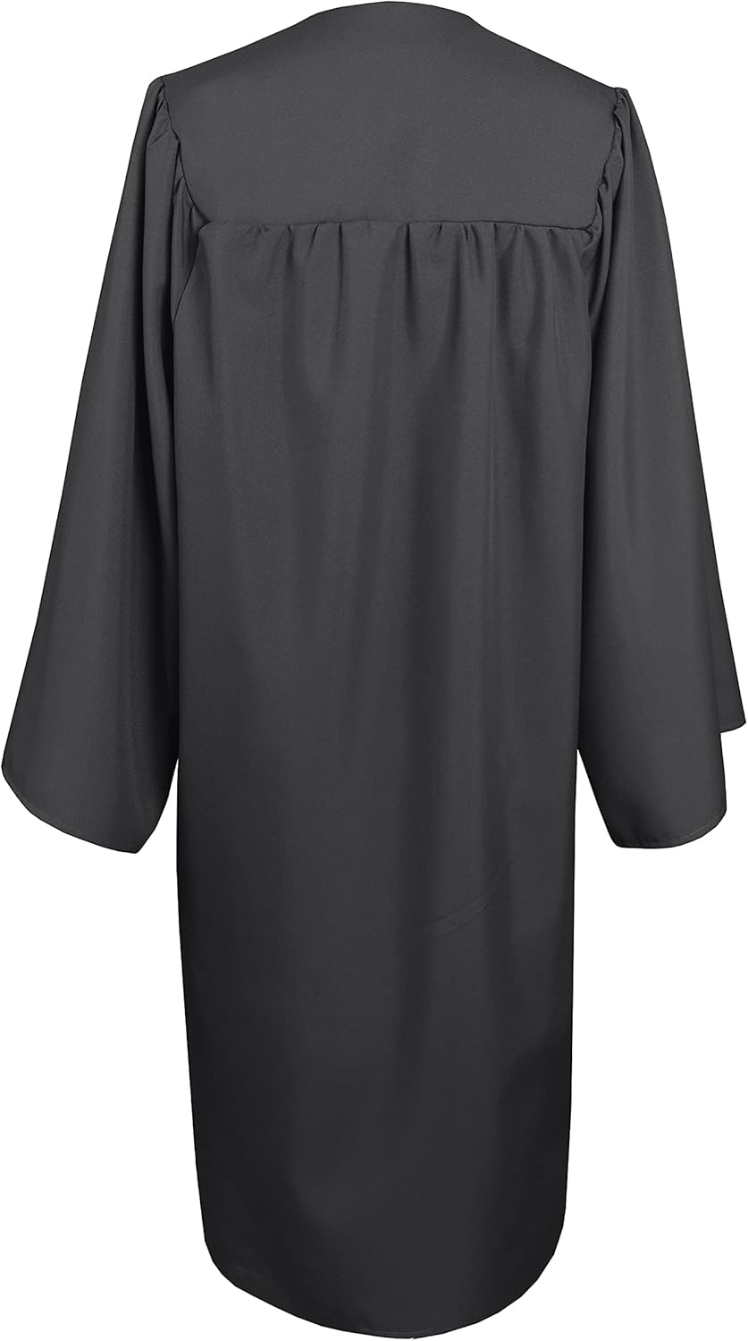 Endea Graduation Shiny Maroon Gown & Cap For High School & College Unisex - View #6