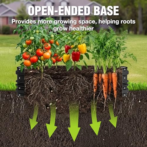 Image of WORKPRO 2PK 4x2x1ft Outdoor Galvanized Raised Garden Bed Kit