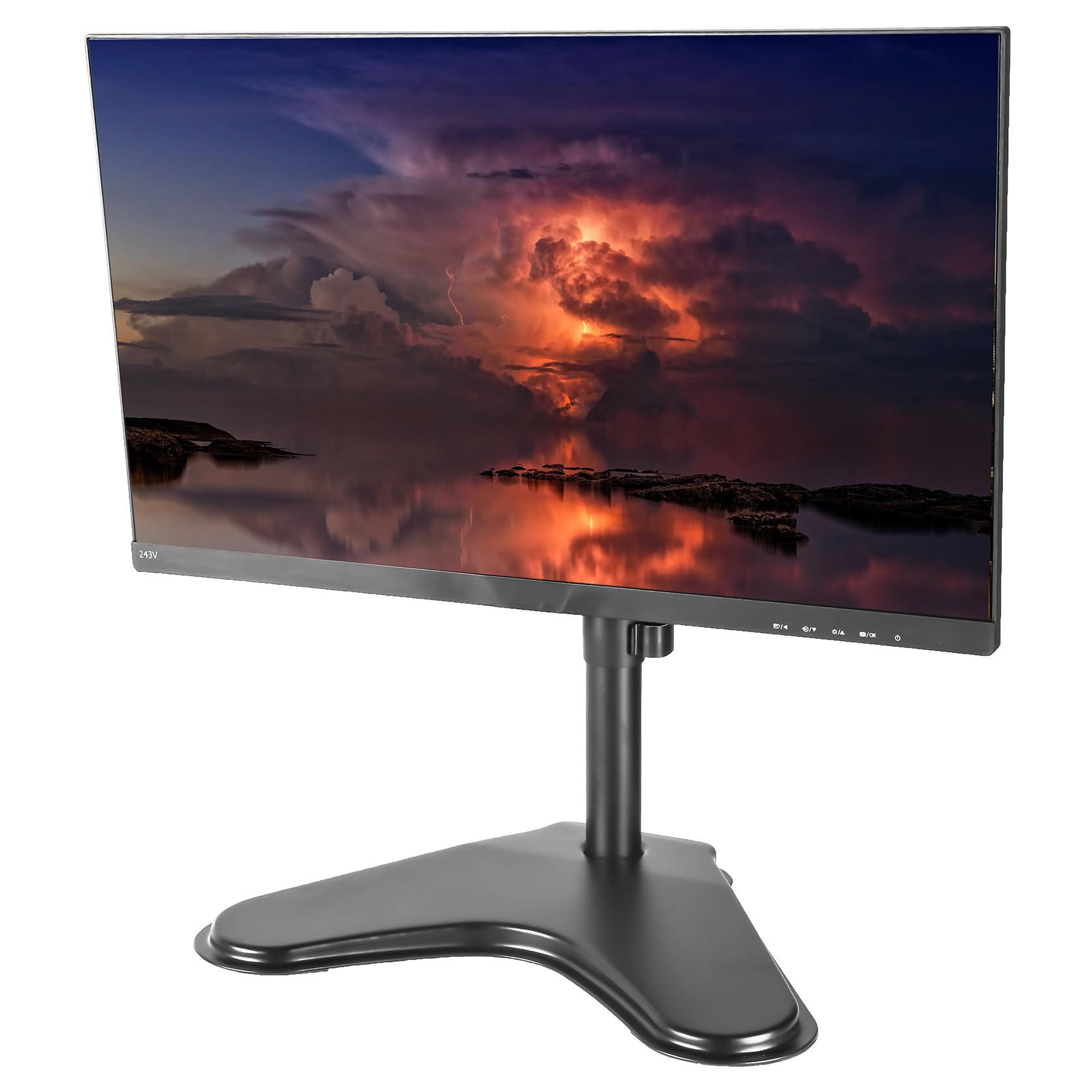 モニタースタンド １画面 置き型 液晶ディスプレイアーム　高さ40cm Amazon.co.jp: METIYA モニタースタンド 1画面 置き型 液晶