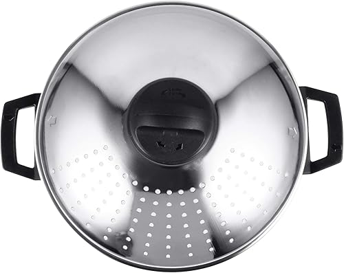 BESTonZON Filtro de café Filtro de café Filtro de café Olla de pasta Olla de fideos olla de acero inoxidable olla de ramen olla de espagueti Olla