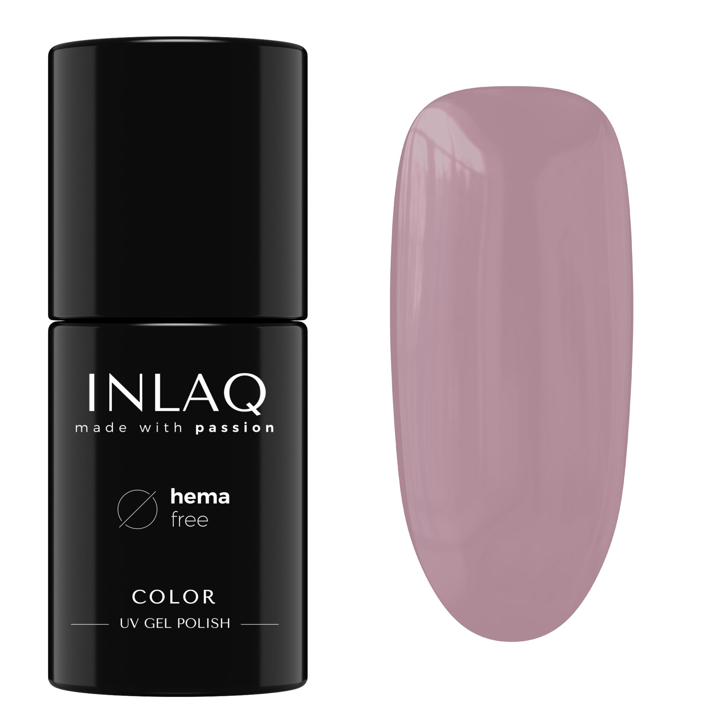 INLAQHEMA Free UV Nail Polish Capuccino 6 ml - gel nail polish free of HEMA - gel polish UV varnish in different UV LED gel colours
