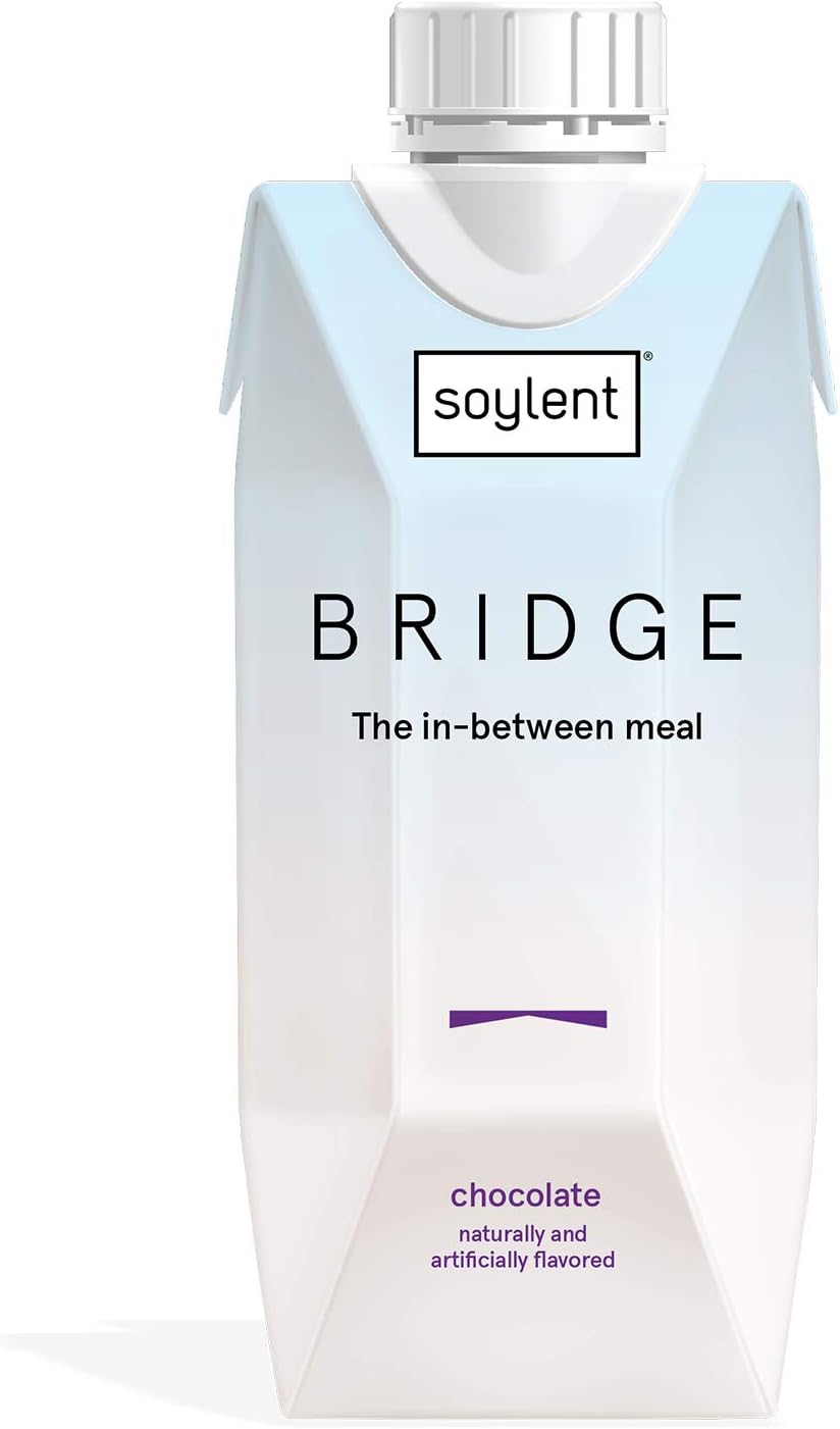 Soylent Bridge Chocolate Plant Protein Nutrition Shake, 11 Oz (Pack of 12)