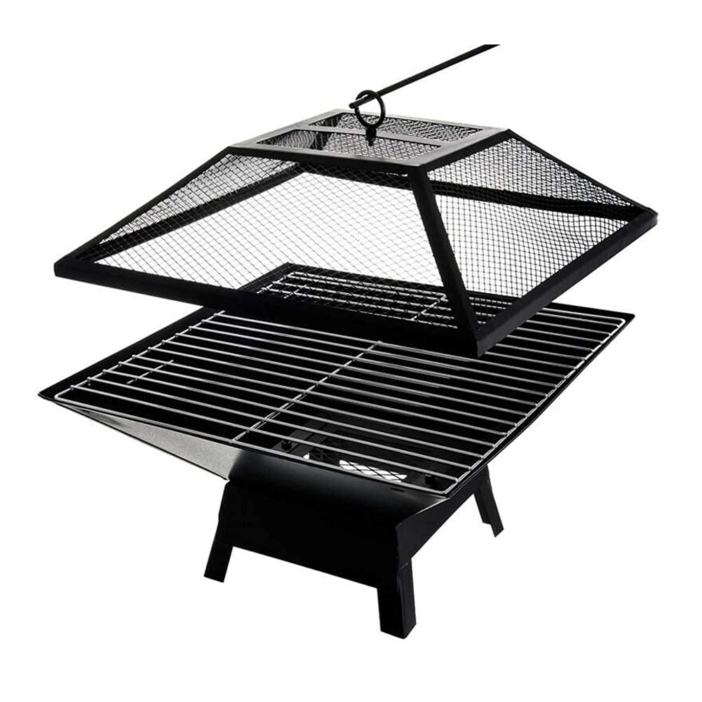 Feuerstelle im Freien, Hinterhof, Terrasse, Gartenofen, flammhemmender Grill, Kamin, Terrasse, Hinterhof, Stahl-Kohlenbecken, Holzheizung