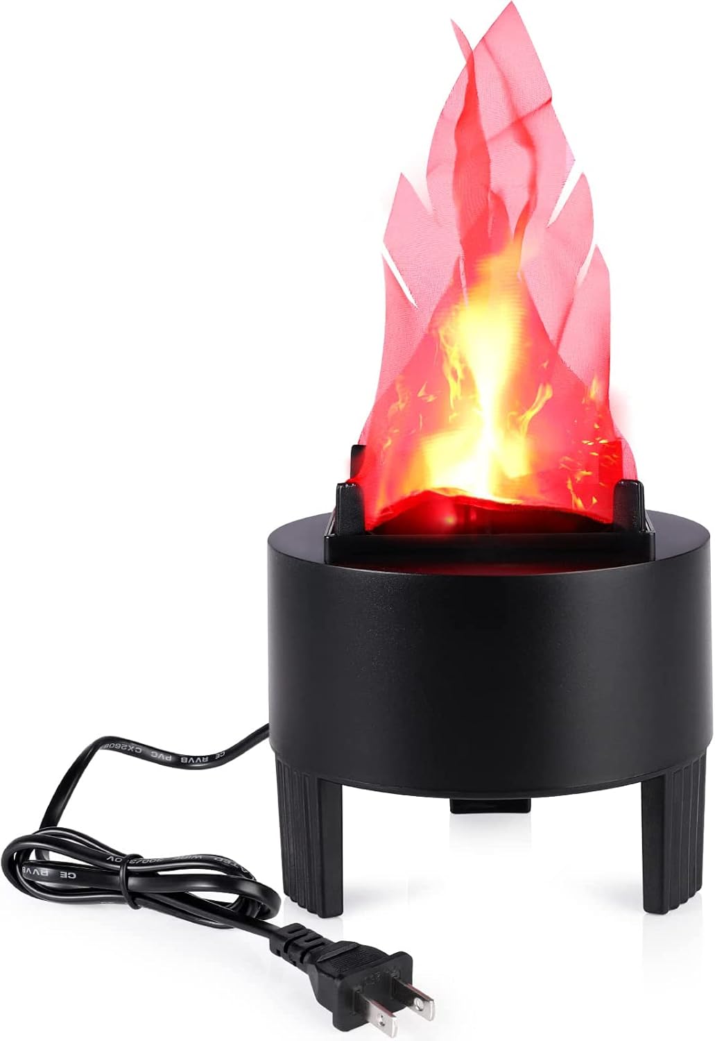 LED Fake Fire Flame Light, 3D Flickering Fire Flame Electronic Flame