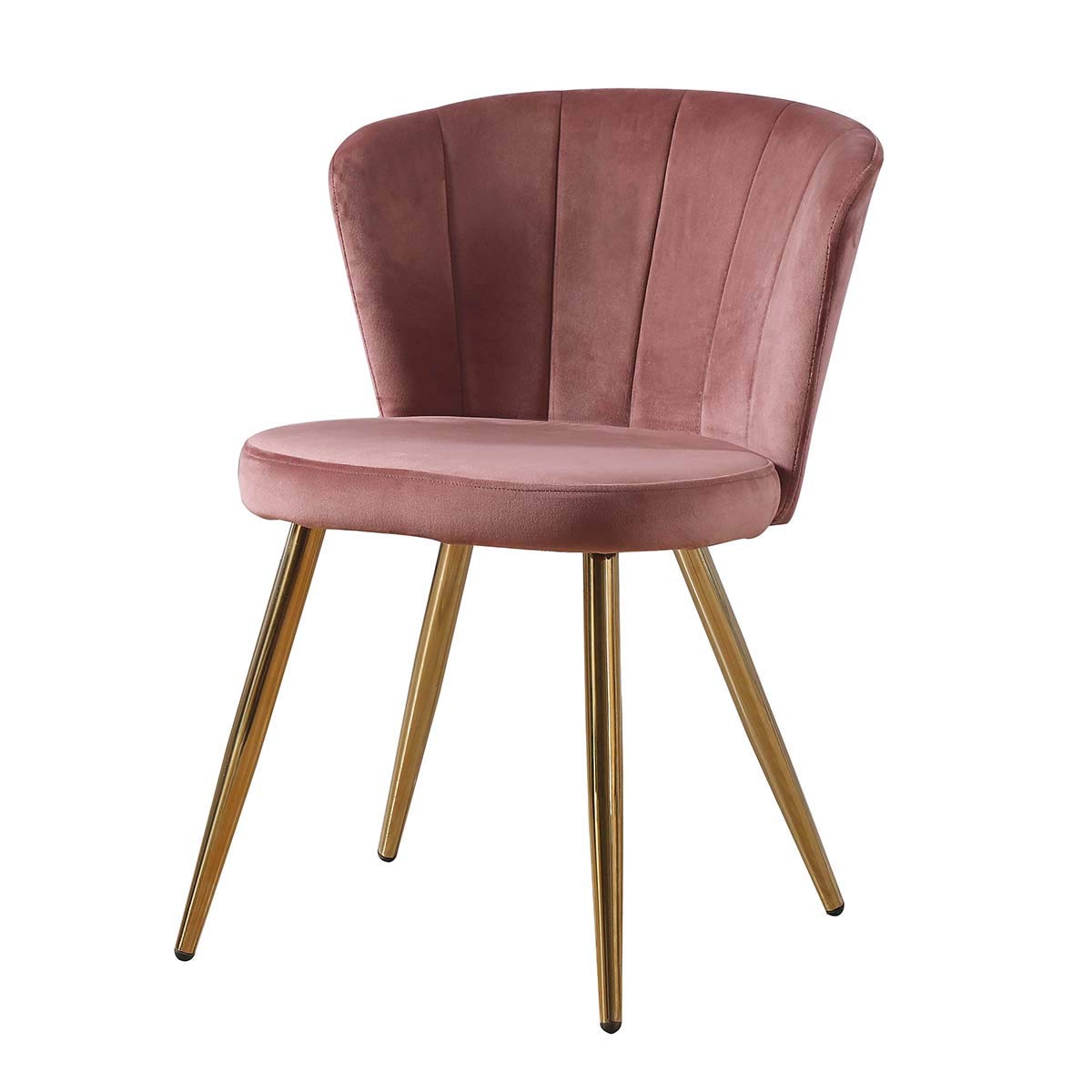 Buy Farelves Pink Velvet Dining Chair Scandinavian Kitchen Counter