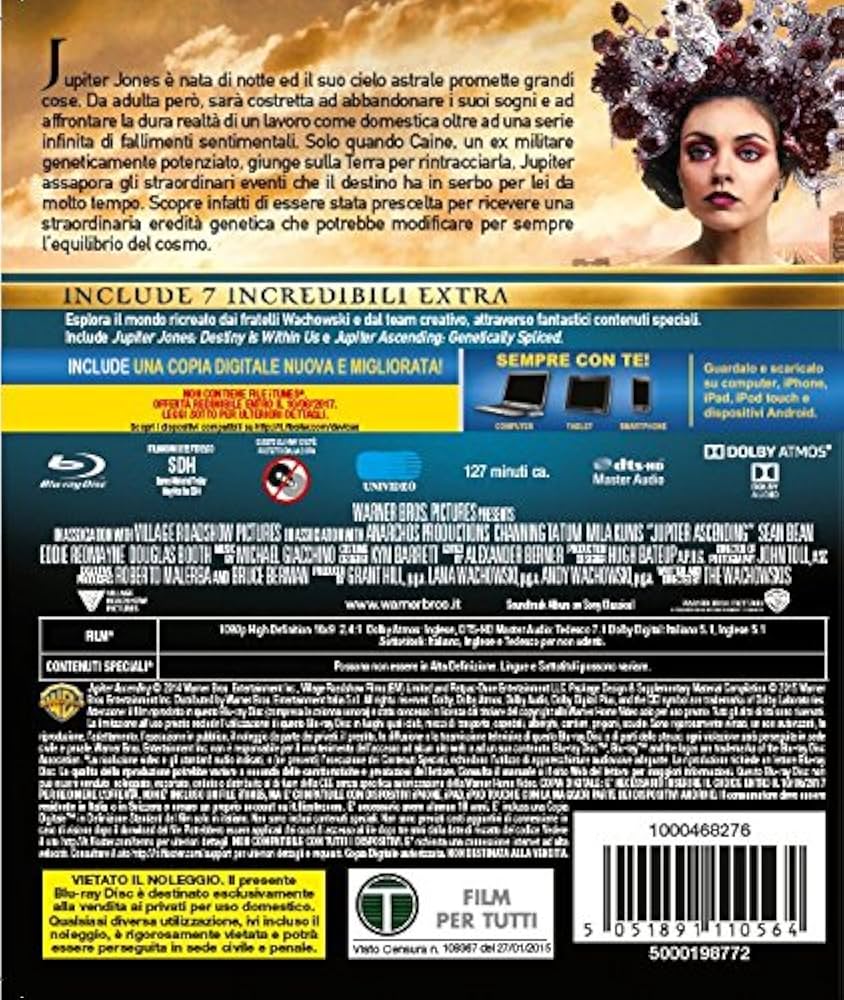 その他 JUPITER ASCENDING [Blu-ray] Import Amazon.com: Jupiter Ascending [Blu-ray] [IT Import] : Movies