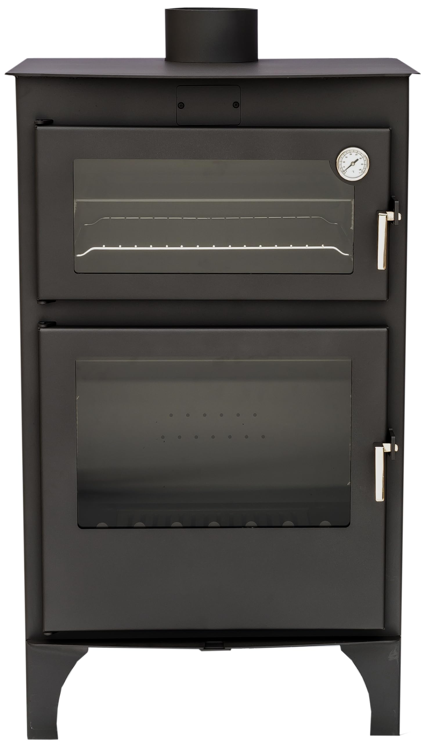 Stufa a Legna con Forno MULHACEN con Piedi da 11,60 kW con Griglia e Teglia in Acciaio Inox per Cotture