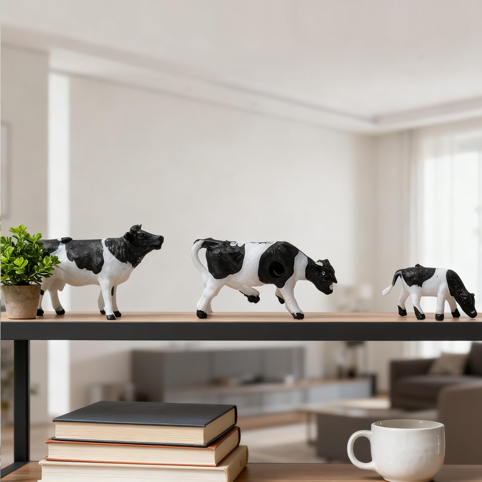 30 Pièces Modèles d'Animaux de Ferme Peints DIY pour Maquette de Chemin de Fer à l'Échelle 1:87 HO Modèles de Vaches