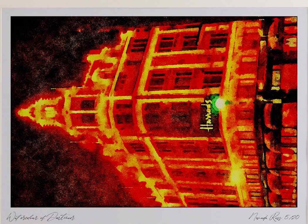625092 Harrods London Watercolour Picture Limited Edition A3