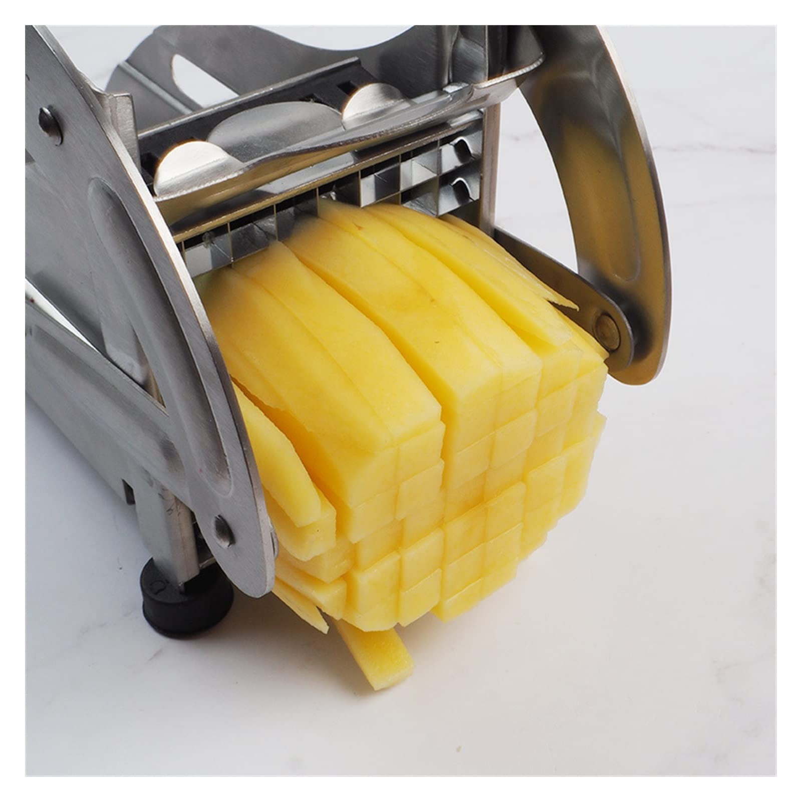 Kartoffelschneider French Fries Potato Vegetable Cutter Slicer Stainless Steel Potato Cutting Machine Chopper Kitchen Accessories Manual Processor Crinkle Cutter