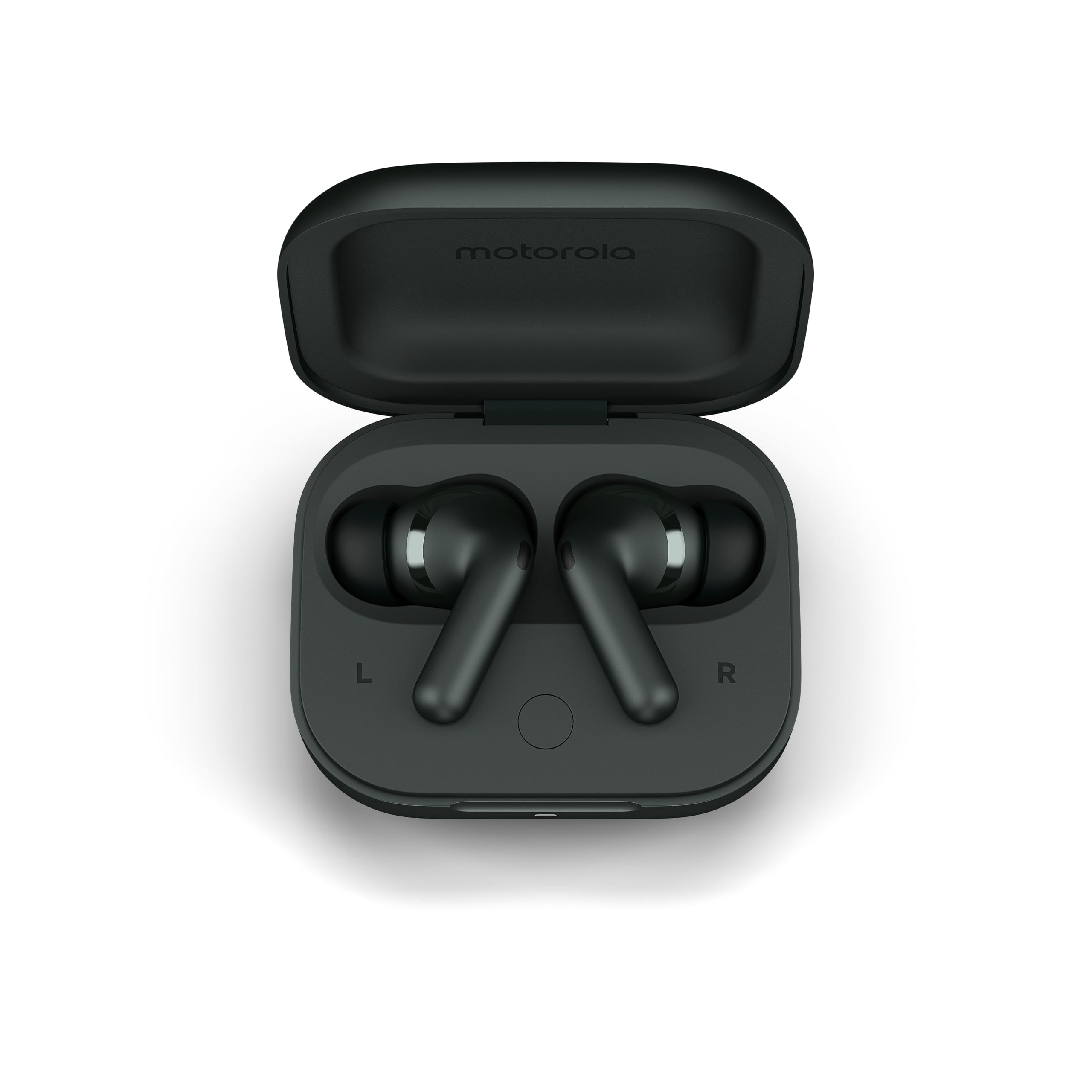 Motorola Moto Buds Plus, écouteurs sans Fil, Réduction Active de Bruit, écouteurs sans Fil Sound by Bose, Son spatialisé Dolby Atmos avec, écouteurs Bluetooth autonomie Jusqu’à 38h, Gris Anthracite | Réduction de bruit, écouteurs sans fil Sound by Bose, S