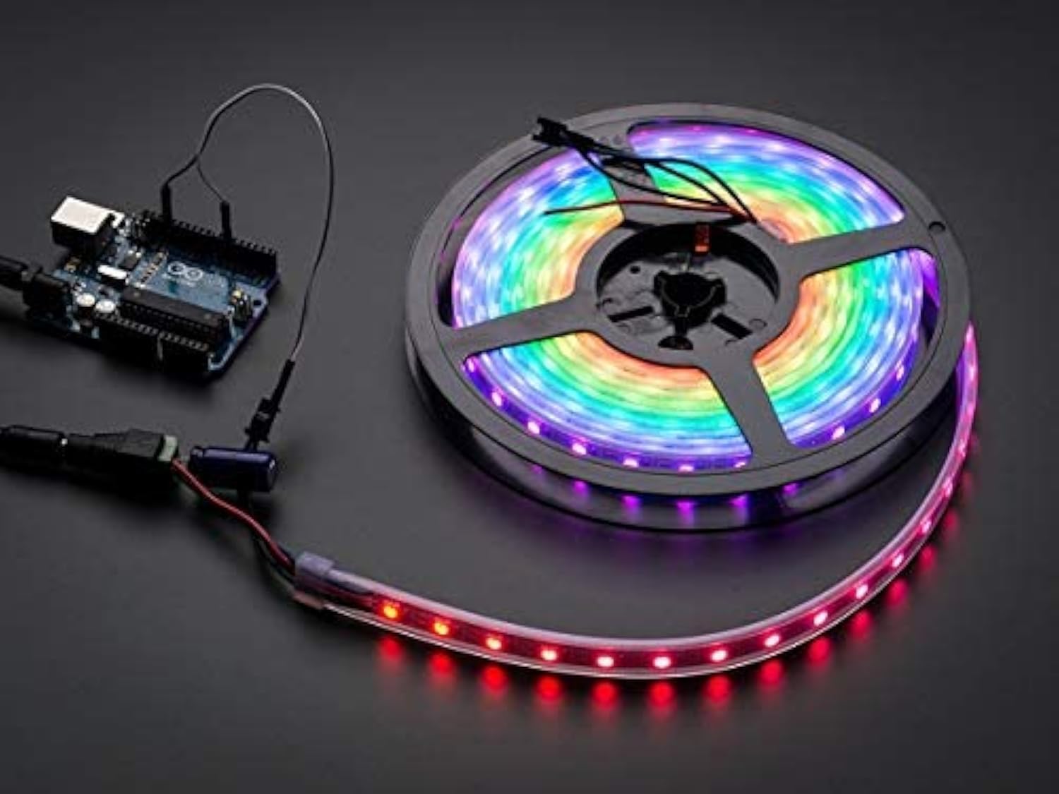 Adafruit NeoPixel Digital RGB LED Strip - Black 60 LED 1461