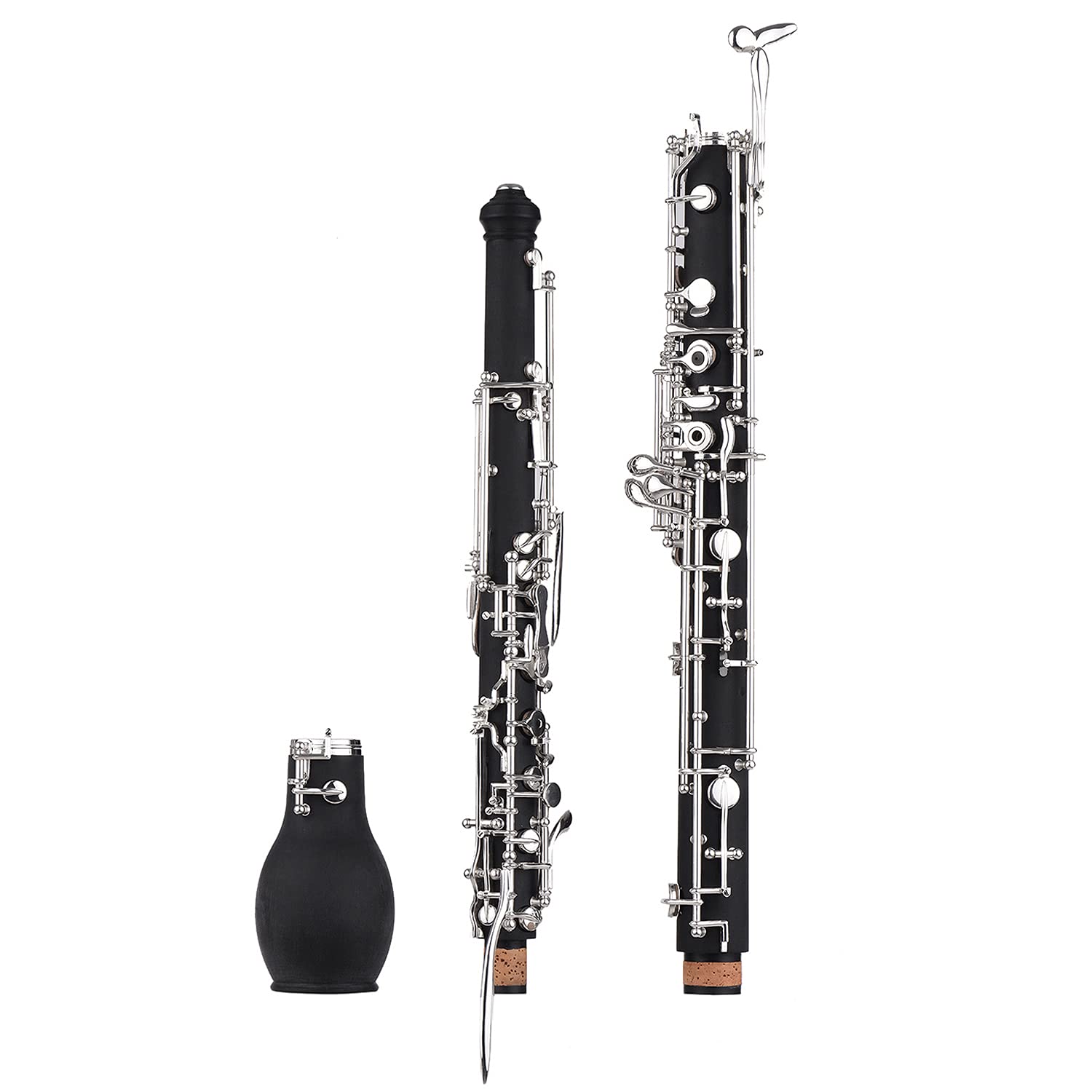 Englischhorn Alt-Oboe F-Tonart Kunstholz versilberte Tasten Holzblasinstrument mit Rohrblatt