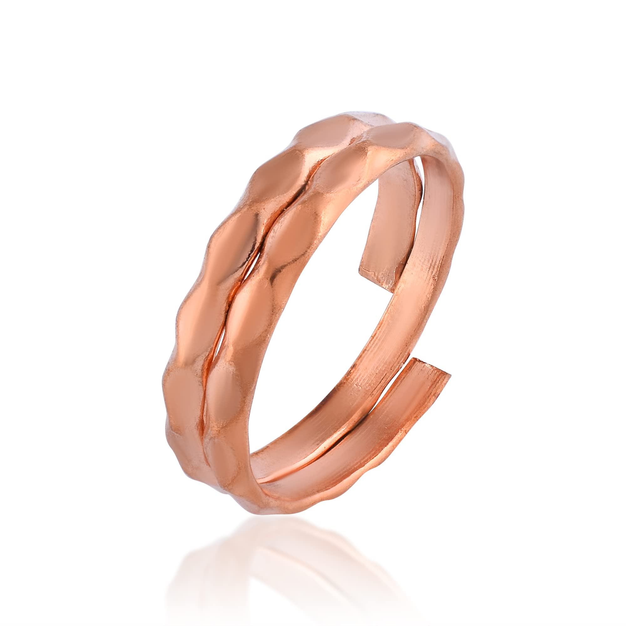 Handmade Copper Ring Thumb Band Relief of Joint Pain, Arthritis Jewelry for Women Men or Boy and Girls-image-37