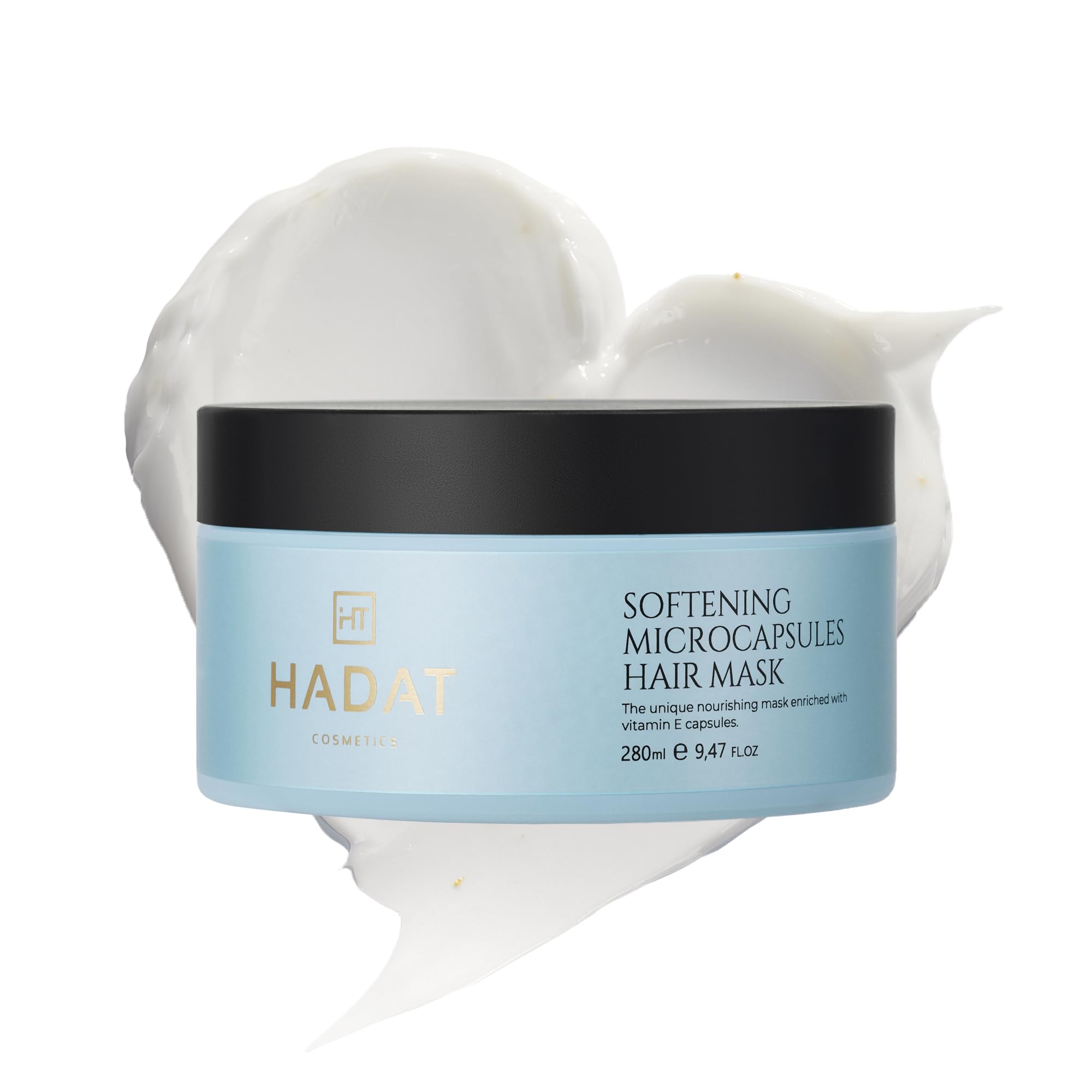 HADAT Softening Microcapsule Express Hair Mask – Professional Smoothing Hair Treatment – Salon Lamination – Deep Repair – Anti-Frizz – Moisturizing – Curly Frizzy Damaged Hair, 9.47 Fl Oz