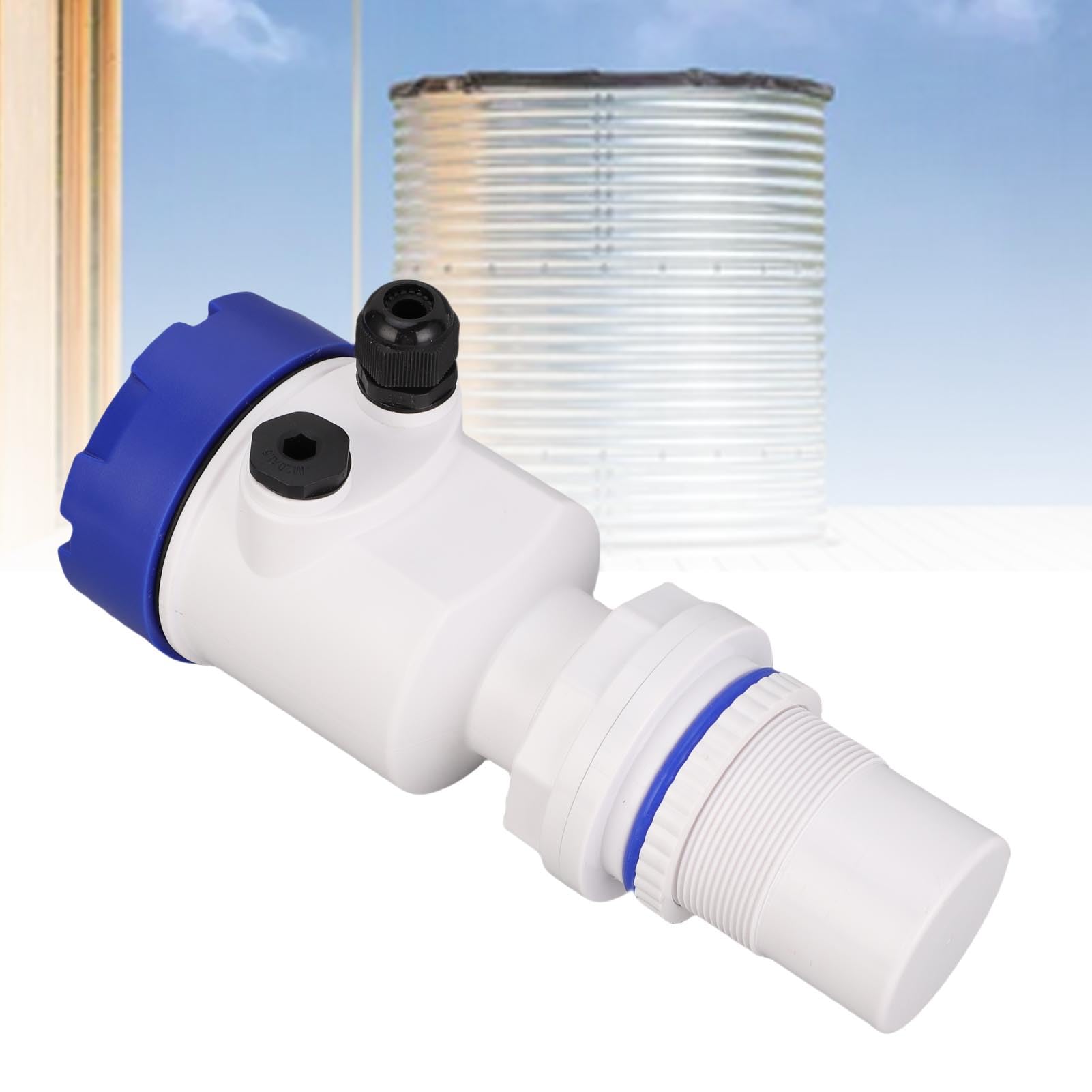 Sensor de Nivel de líquido SustVita con medición de 0-5 m y señal de 4 a 20 mA, Sensor ultrasónico de Nivel de Agua IP67 para medición de Nivel, Volumen y Peso en minería