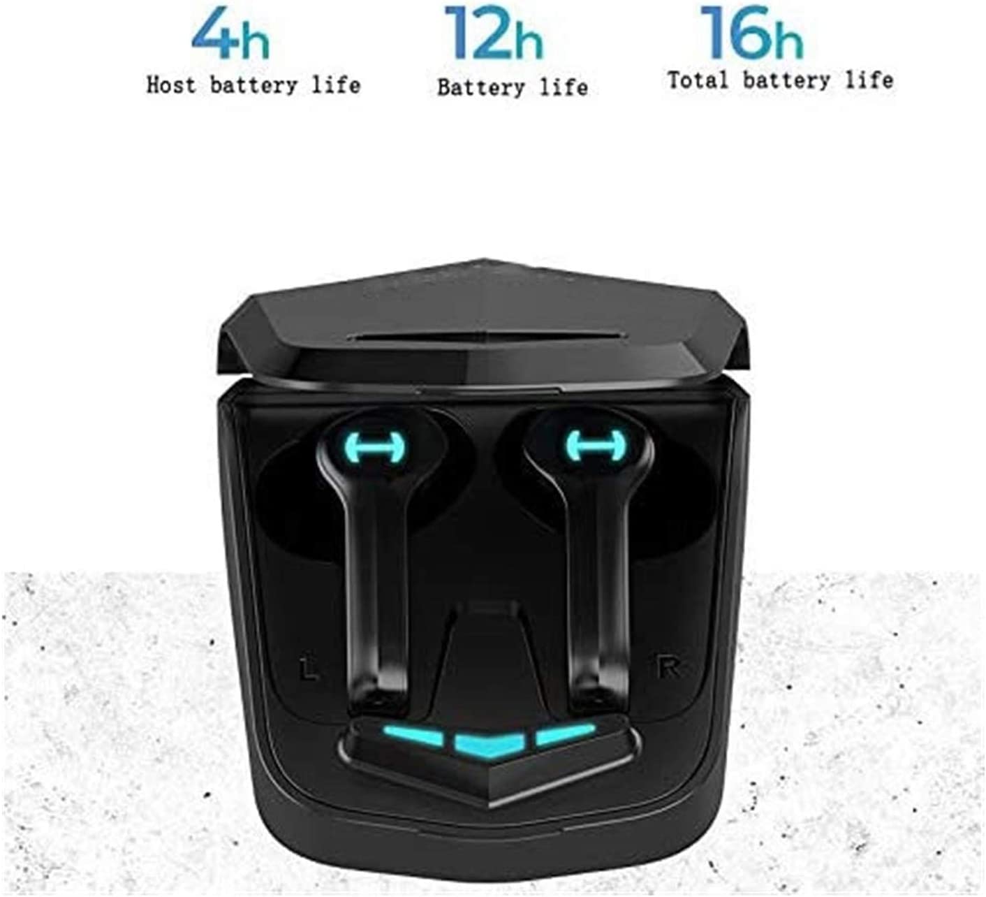 ARTSZY Cuffie Bluetooth Sports Auricolari Wireless TWS BT5.0 Stereo Deep Bass Waterproof Aurnostruttura Aarbellini Rumore Cancella di Ricarica HET Custode Incorporato for Correre/Allenamento/Palestra