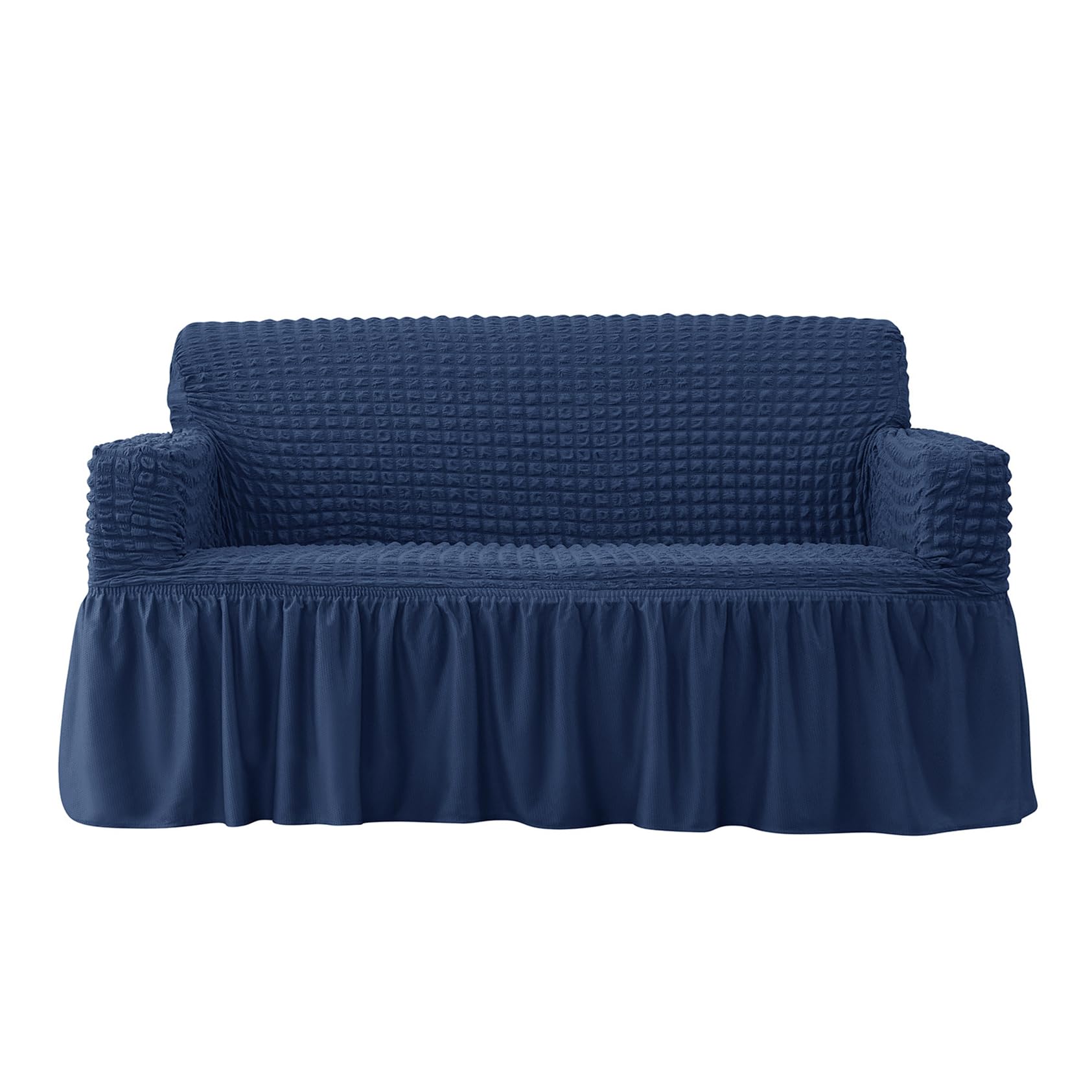 Pers H Ig Stretc Sofa Covers Wit Skirt, 1/2/3/4 Seater Super Soft Couc Covers All-Inclusive Sofa Slipcover Washable Stretchable Sofa Cover Furniture Protector Cover(Size:1 Seater(85-135Cm),Color:h)