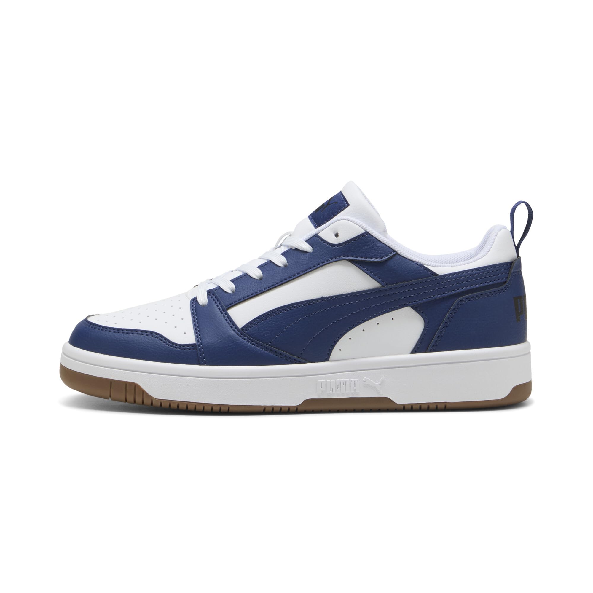 PUMA Rebound V6 Low, Sneaker Unisex - Adulto, White Blue Jewel Gum, 48.5 EU