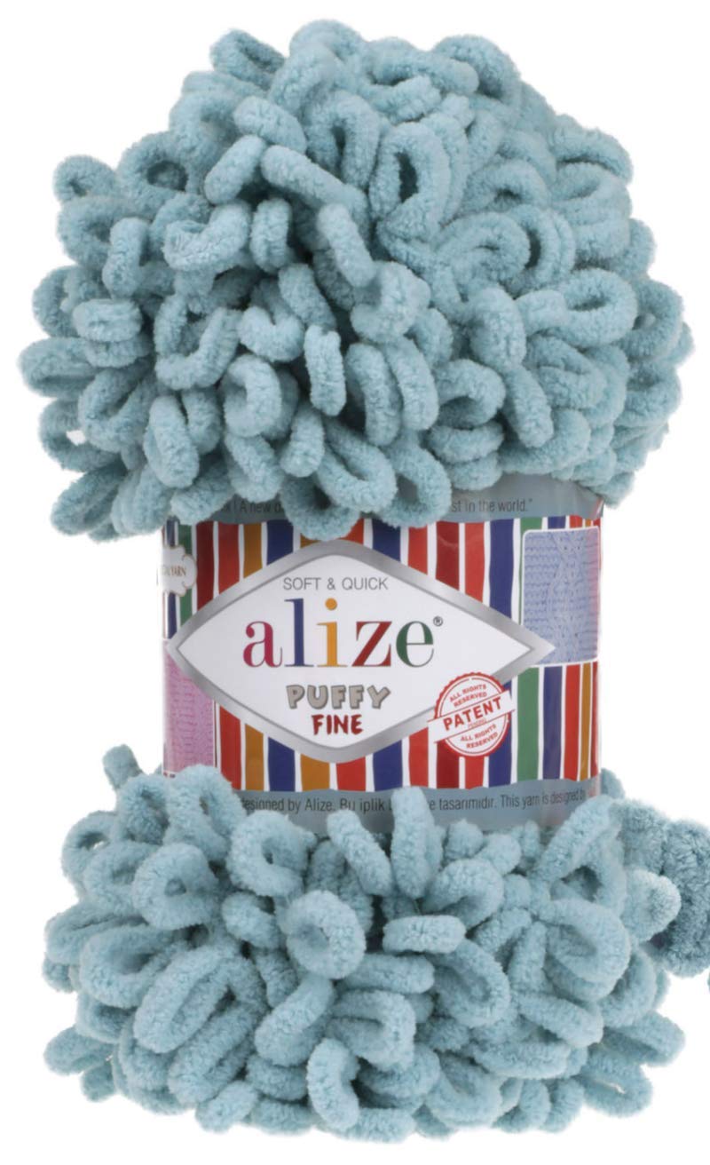 Alize Puffy Fine Color Baby Blanket Small Loop 100% Togo