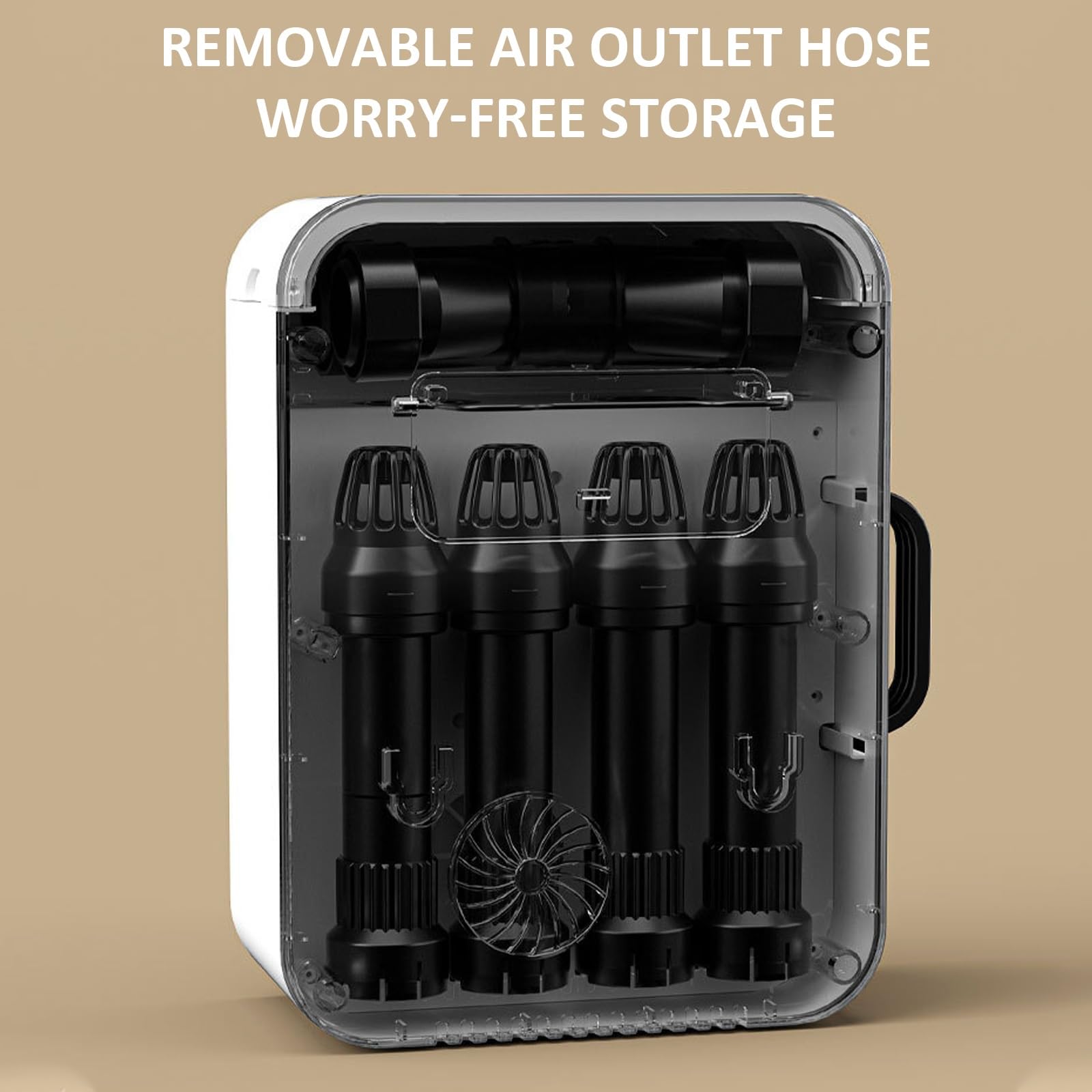 Asciugatore per Scarponi con soffiatore di Calore, asciugatore per Scarpe Portatile, Timer 4H, asciugatore per Scarponi da Parete con Tubo telescopico, circolazione del Calore a 360°