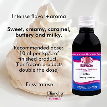 Deiman Artificial Food Flavoring Heavy Cream E (4 fl.oz.)