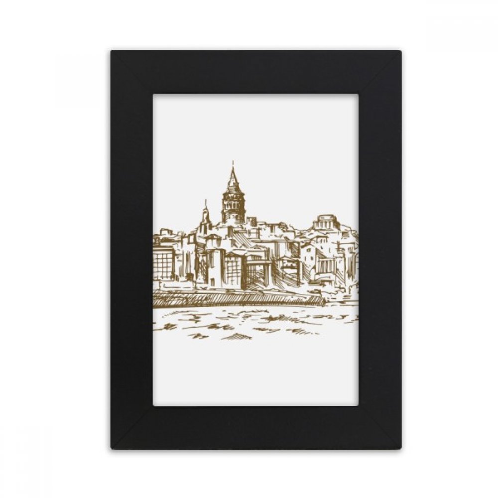 Cadre photo noir paysage Turquie pour décorer un bureau moderne et élégant