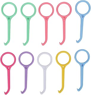 10Pcs Aligner Remover Tool, Durable Anti Slip PUL Tool for Removable Braces, Retainers,Trays, Aligners, Dentures, Food Grade Oral Hygienic Care Tool in