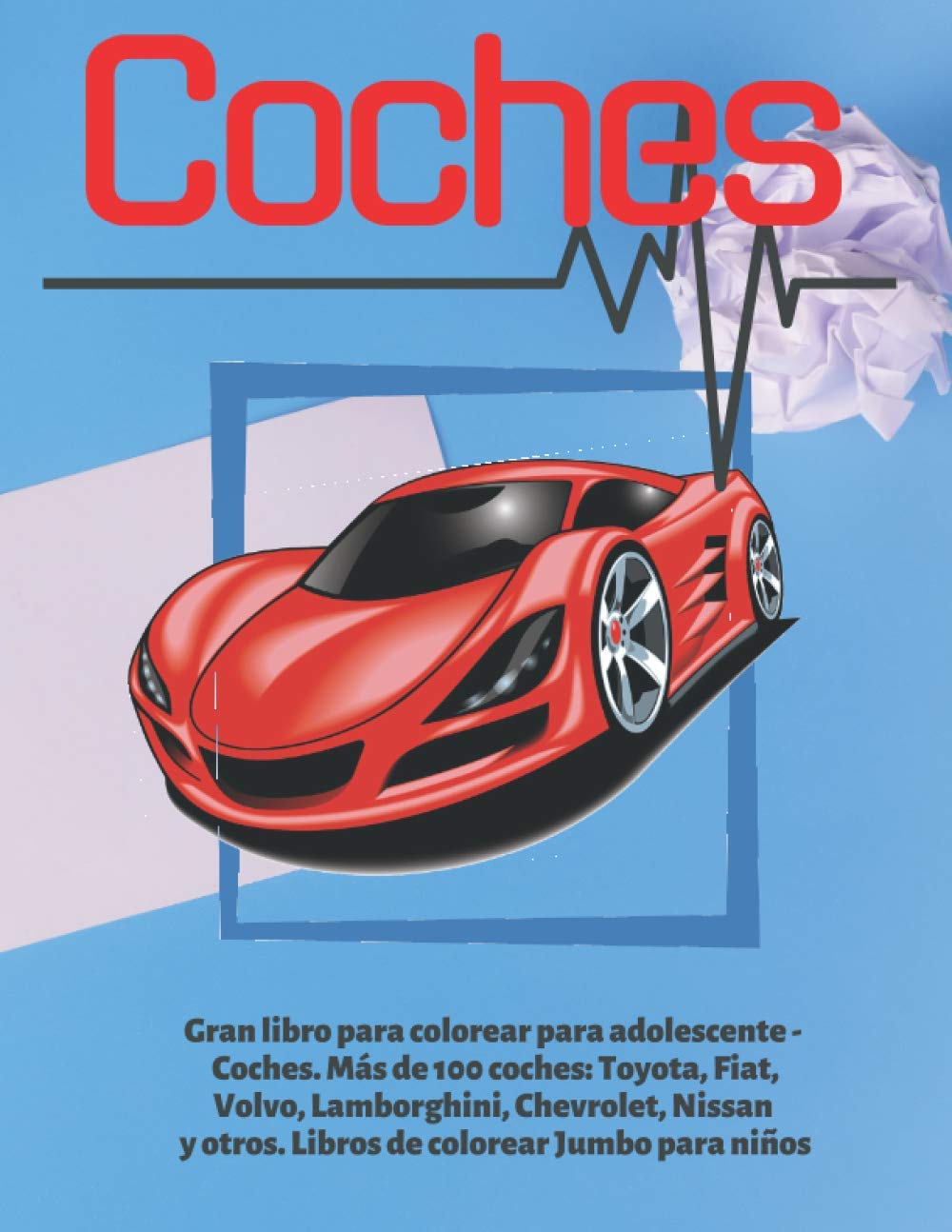 Buy Gran libro para colorear para adolescente - Coches. Más de 100