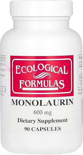 Fórmulas ecológicas Monolaurina 600 mg blanco cremoso 90 unidades MONOL-600-90