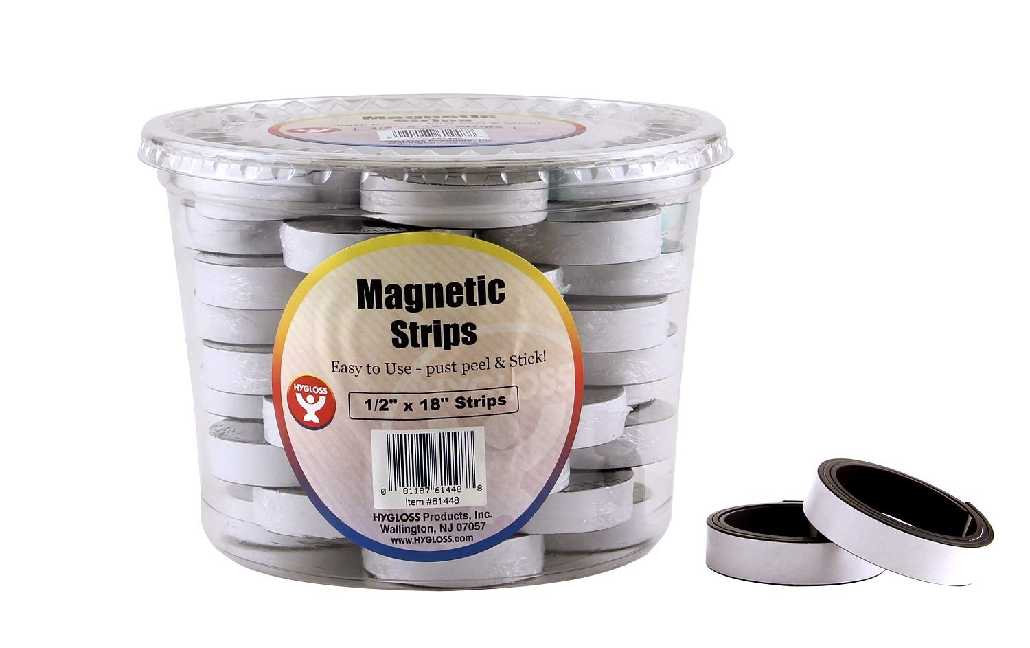 Aimant Squares Hygloss noir adhésif pour fixation magnétique rapide