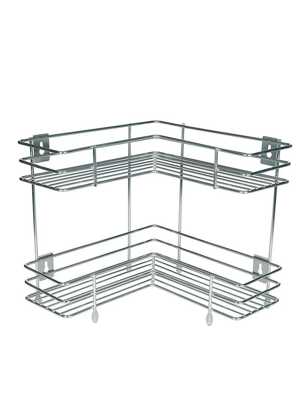 Viewz Double Layer L Shape Kitchen Rack