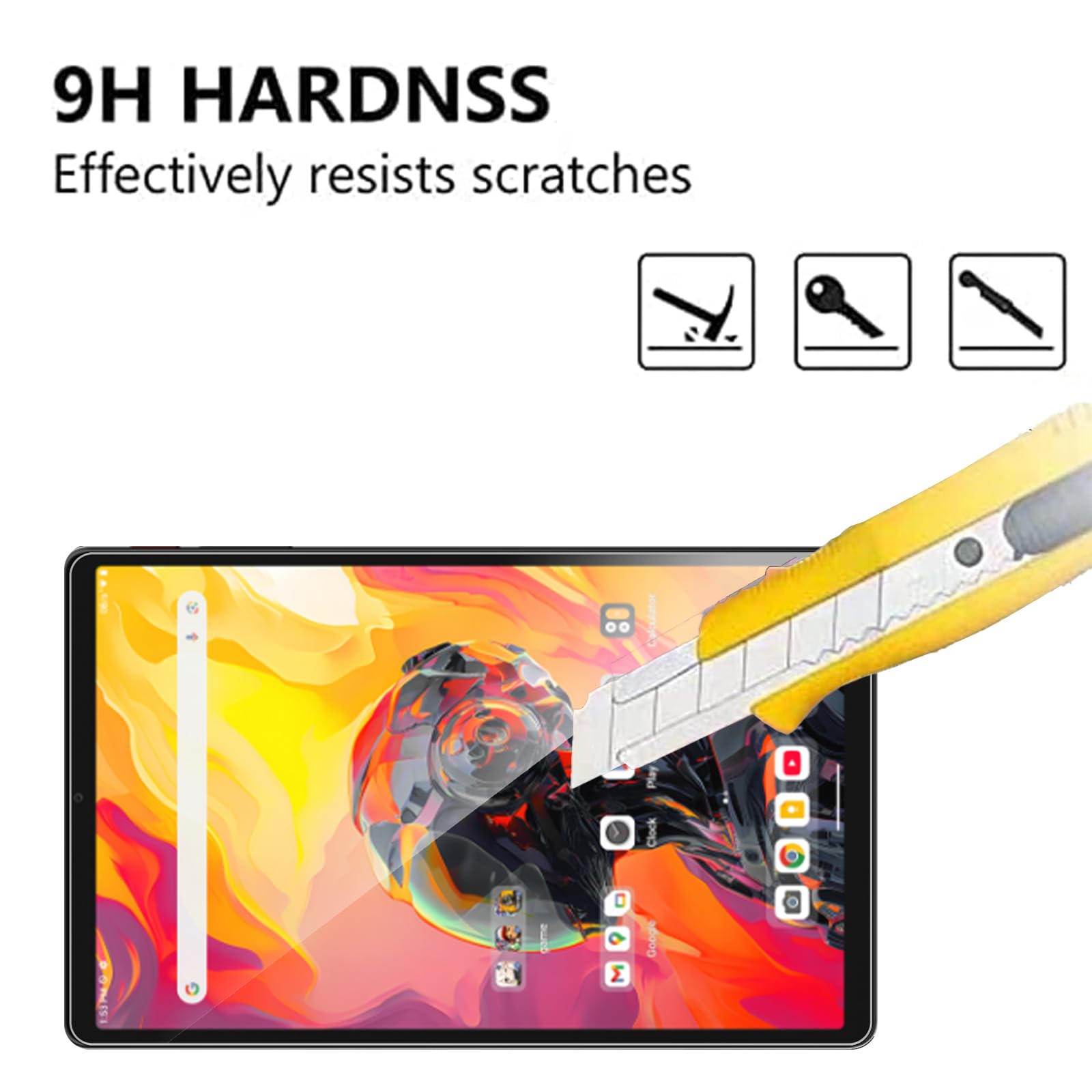 Protector De Pantalla De Cristal Templado Para ALLDOCUBE IPlay 70 Mini Ultra (8.8 Pulgadas) - 2 Unidades, HD, Dureza 9H, Antiarrañazos Y Antihuellas