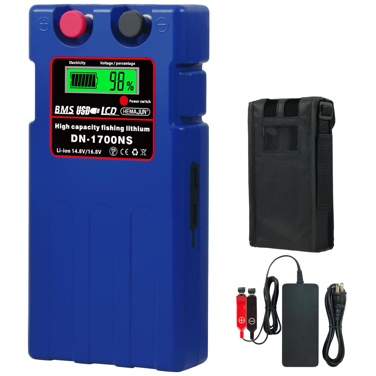 Amazon | HEMAJUN（ヘマジュン） 電動リール用バッテリー 10400mAh