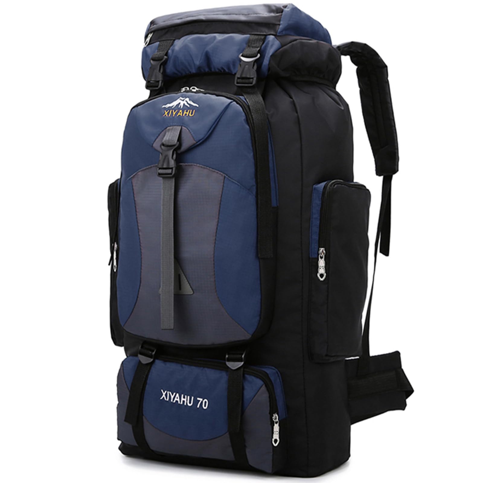 Lawaia Zaino tattico da viaggio da 70 l, grande, per uomini e donne, borsa a compressione, per festival, campeggio, fine settimana, sport e attività all'aperto, pesca, natura selvaggia, borsa di