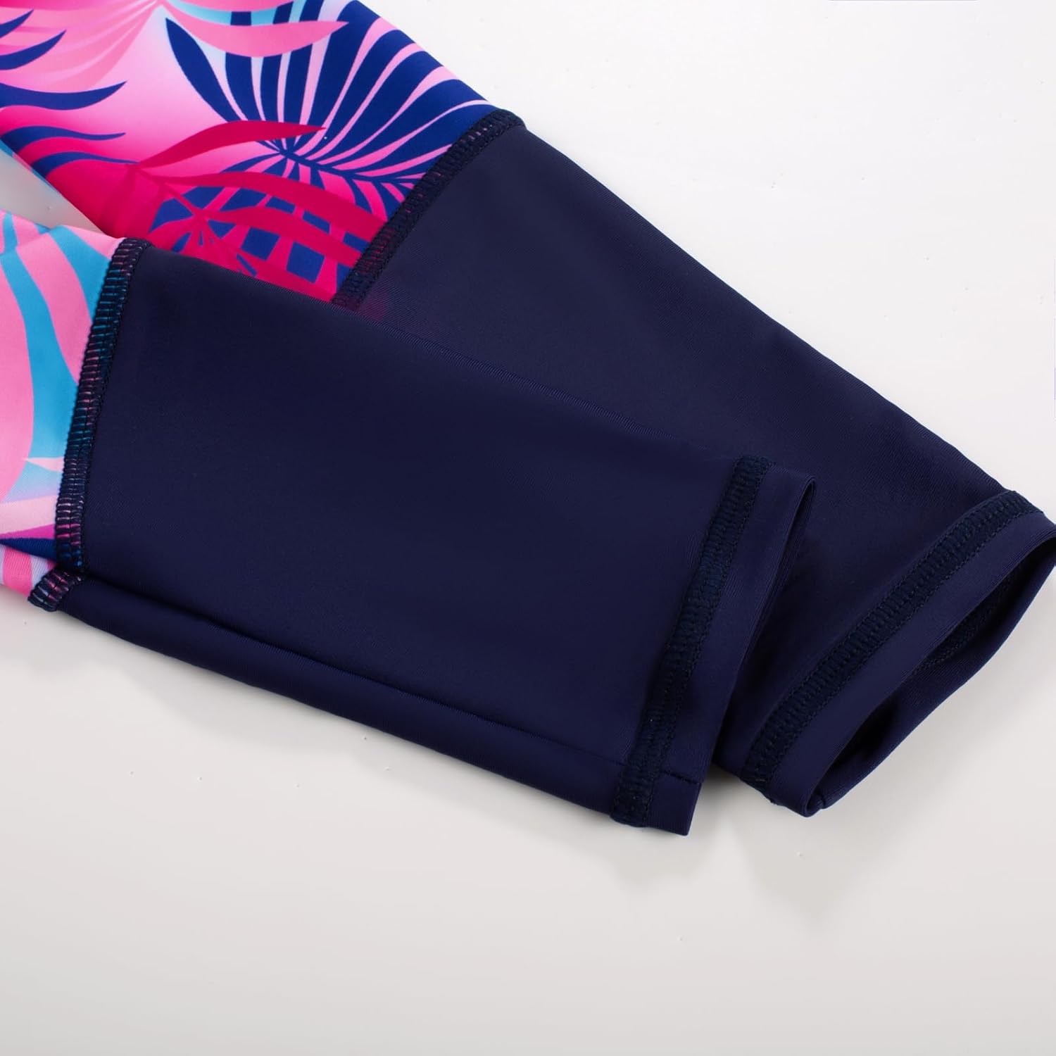 GRACE KARIN Girls Long Sleeve Swimsuit Two Piece Rashguard Floral Swimwear 6-14Y - Image 4